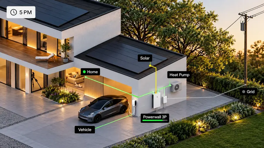 Tesla lanza una nueva función para ahorrar en calefacción con Powerwall 3
