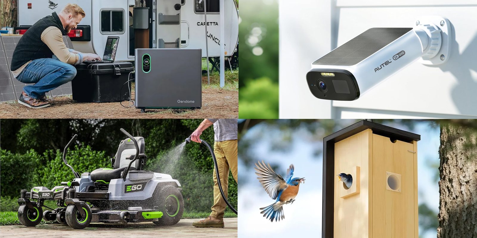 Gendome 3,072Wh Home3000 power station at exclusive new $748 low, Autel 4-cam solar security kit new $180 low, EGO, more