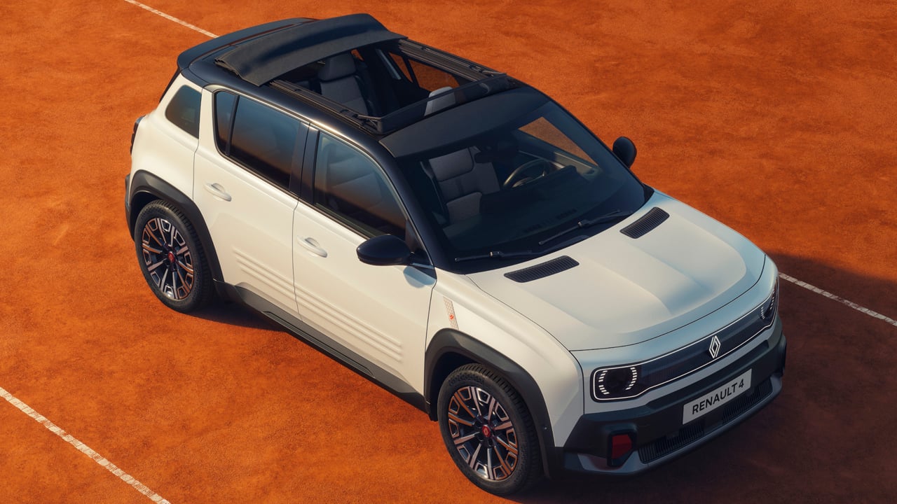El Renault 4 eléctrico homenajea a Roland-Garros con casi 410 km de autonomía y un diseño único